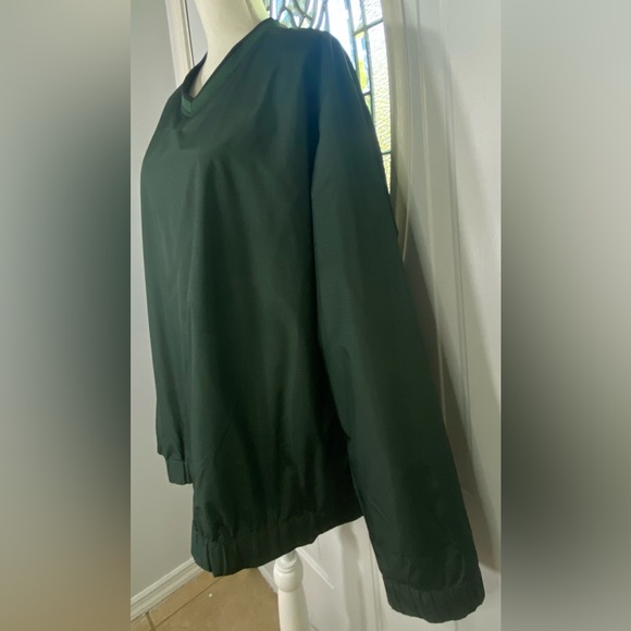 PGA Tour Men’s Hunter Green Plaid Pullover Windbreaker SKU1065 - Picture 3 of 6